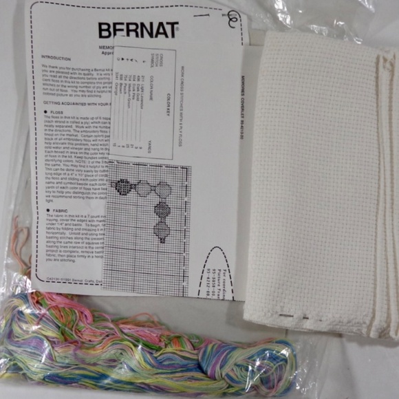 Handmade Bernat Baby Blanket-Hand-Stitched-Rare & One-of-a Kind - Picture 7 of 7